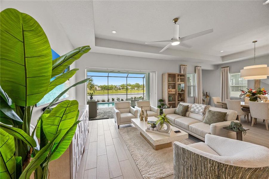 Furnished interior view inside a new home in , Sarasota (Image 5). Furnished interior view inside a new home in , Sarasota (Image 5).