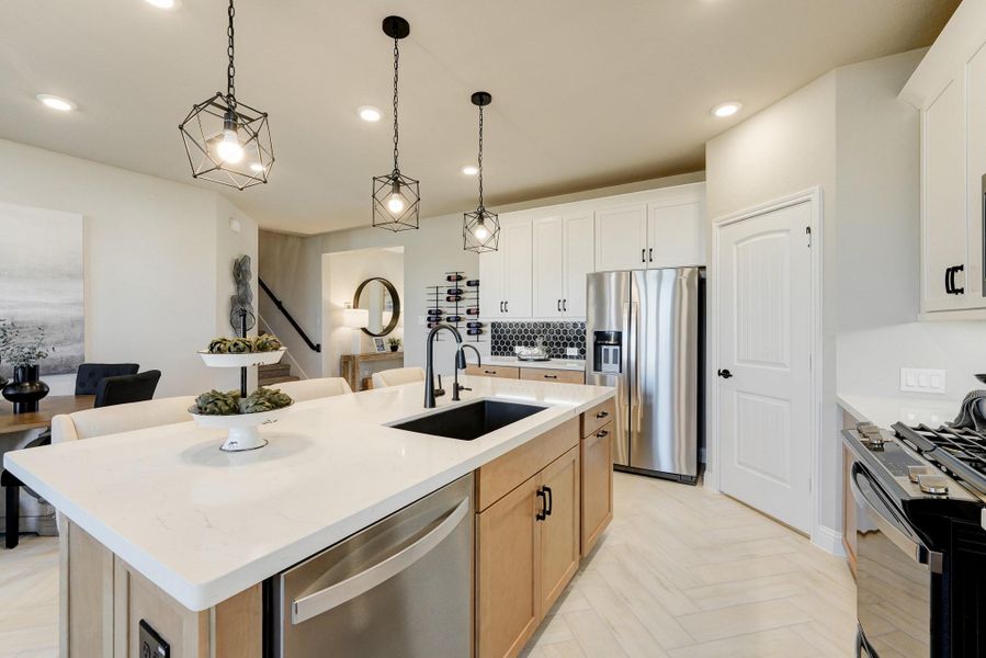 Furnished interior view inside a new home in Bridgeland: Signature Collection, Cypress (Image 30).