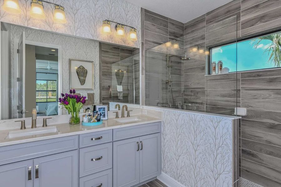 Furnished interior view inside a new home in Boca Royale Golf and Country Club at Wellen Park, Englewood (Image 10). Furnished interior view inside a new home in Boca Royale Golf and Country Club at Wellen Park, Englewood (Image 10).