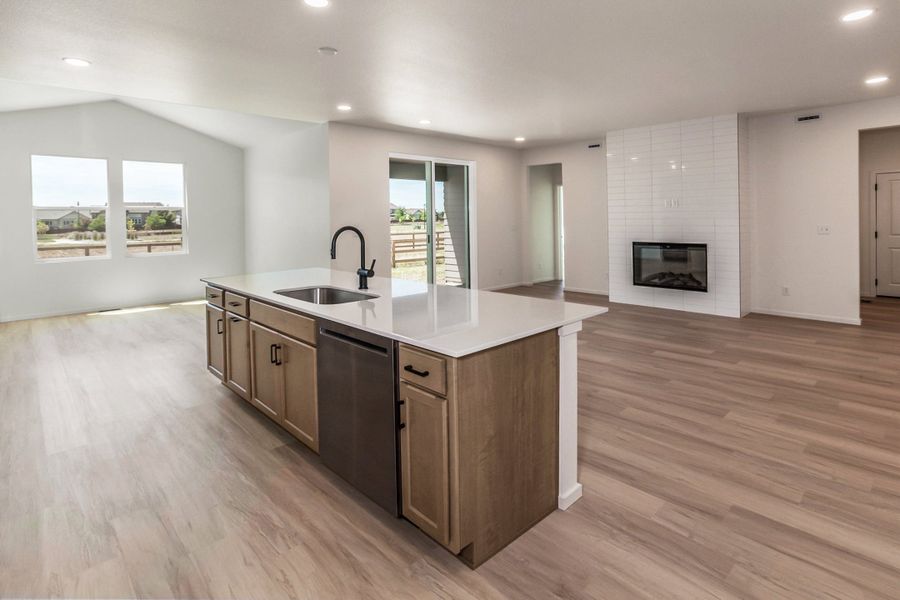 Representative furnished interior of a home built from the Morrison by Hartford Homes in Trailside, Timnath (Image 13).