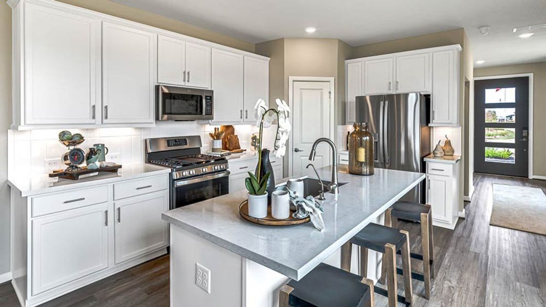 Representative furnished interior of a home built from the Portsmouth by Taylor Morrison in Trillium 40s, Richmond (Image 8).