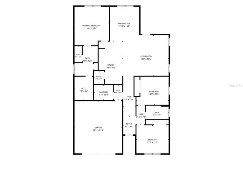 2D floor plan layout of this home in , Plant City, FL (Image 5). 2D floor plan layout of this home in , Plant City, FL (Image 5).
