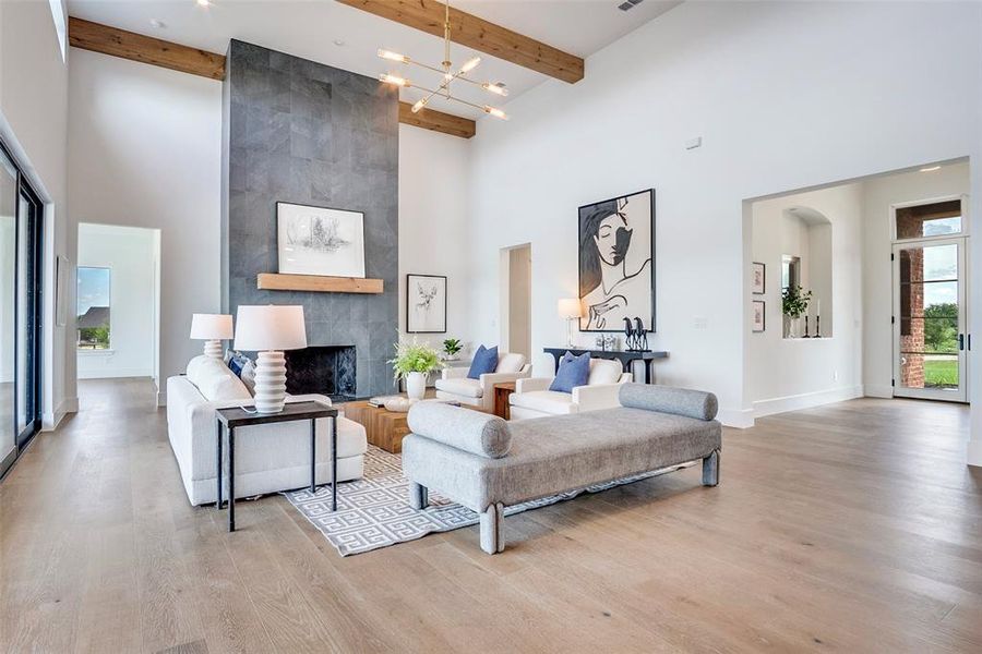 Furnished interior view inside a new home in , Aledo (Image 11).