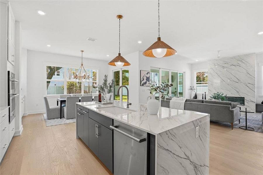 Furnished interior view inside a new home in , Tampa (Image 19).