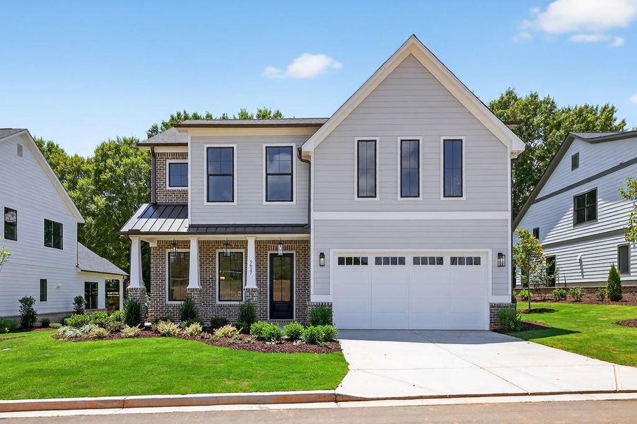 Front exterior of a home in the Livingstone Park community, located in Kennesaw, GA (Image 1).