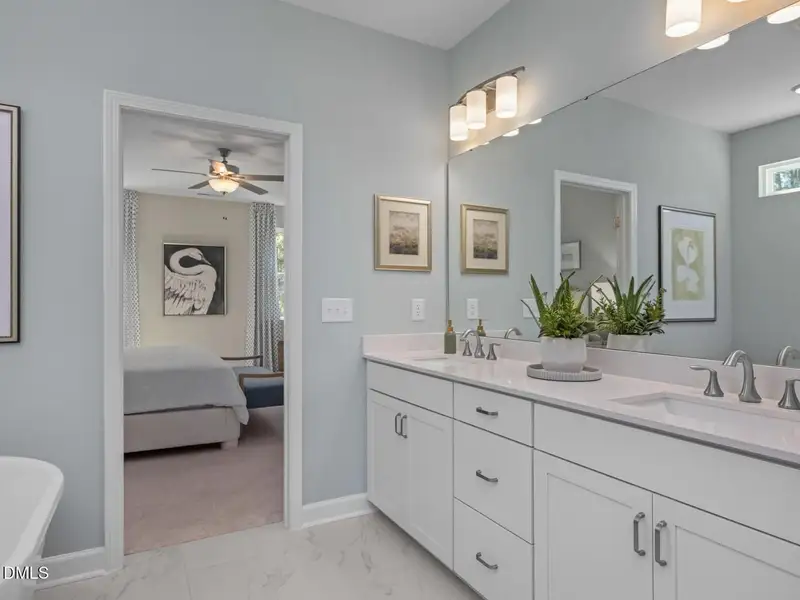 Furnished interior view inside a new home in Sage on North Main, Wake Forest (Image 23).