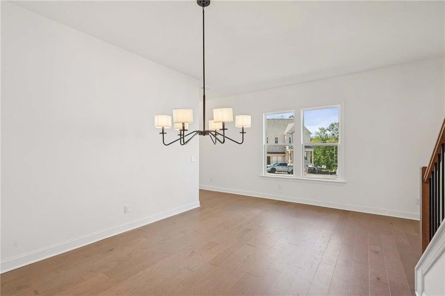 Spacious, unfurnished interior of a new home in East Harbor II at Chestatee, Dawsonville (Image 28).