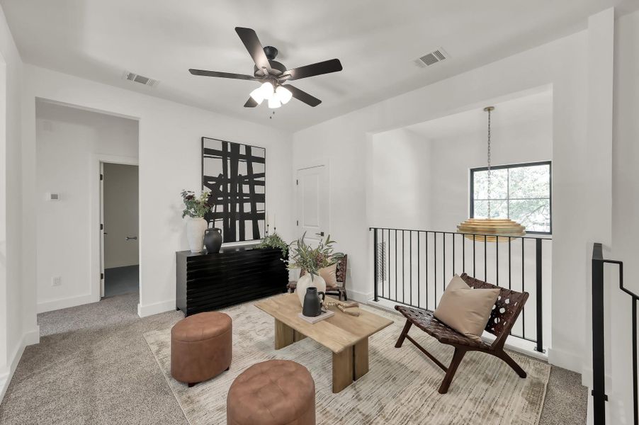 Furnished interior view inside a new home in , Houston (Image 15). Furnished interior view inside a new home in , Houston (Image 15).