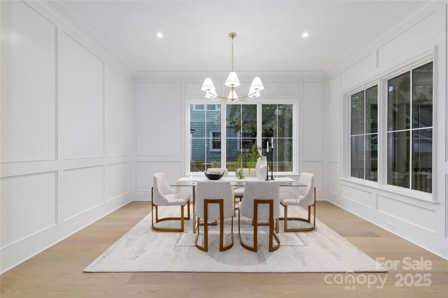 Furnished interior view inside a new home in , Charlotte (Image 30).
