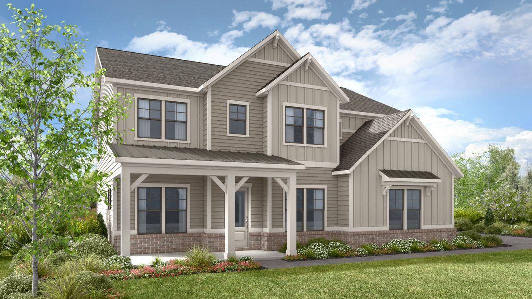 Front exterior of a home in the Wayt Farm community, located in Cumming, GA (Image 11).