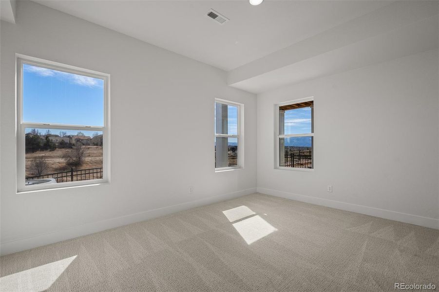 Spacious, unfurnished interior of a new home in Trailside at Cottonwood Creek, Colorado Springs (Image 30).