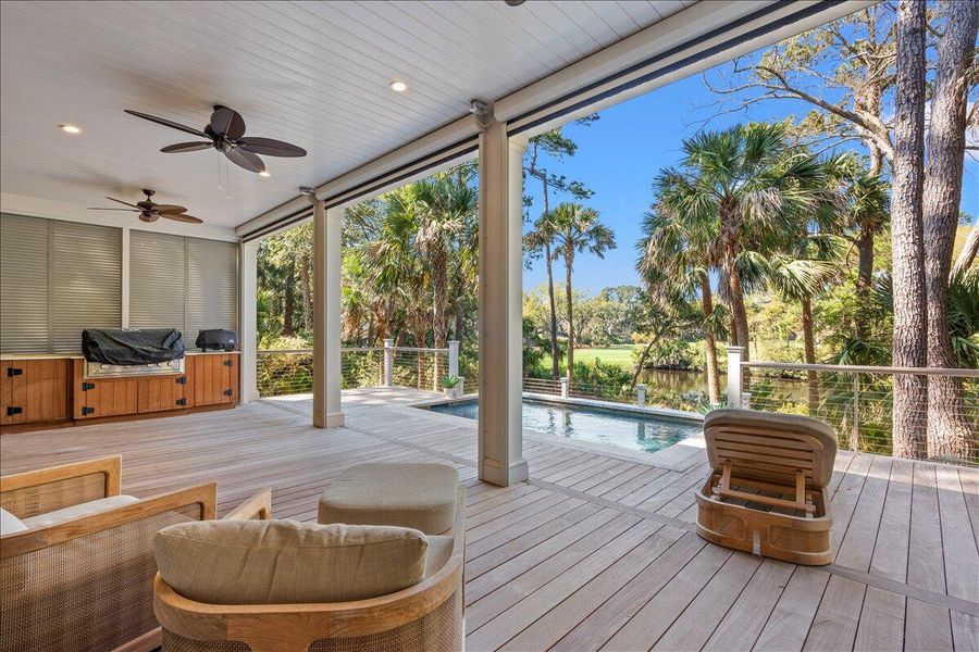 Exterior details and patio area of a home in , Kiawah Island (Image 3).