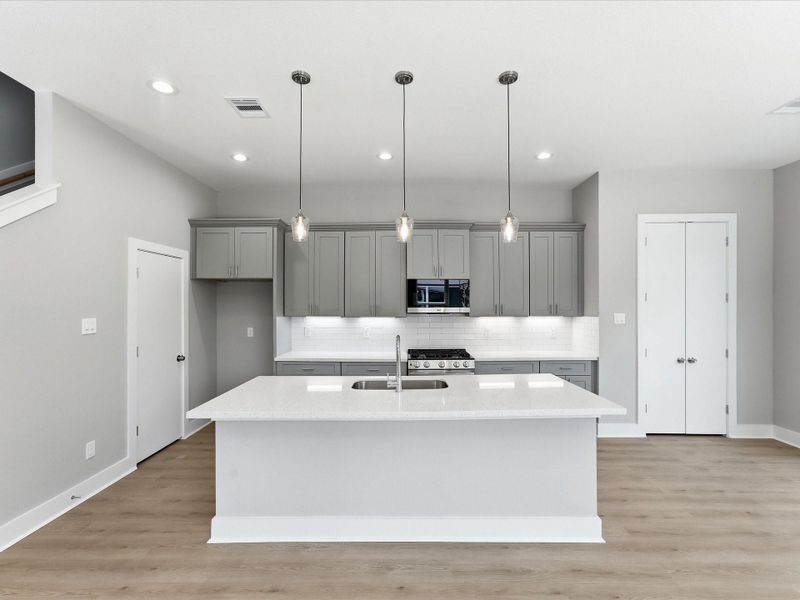 Furnished interior view inside a new home in , Houston (Image 10).