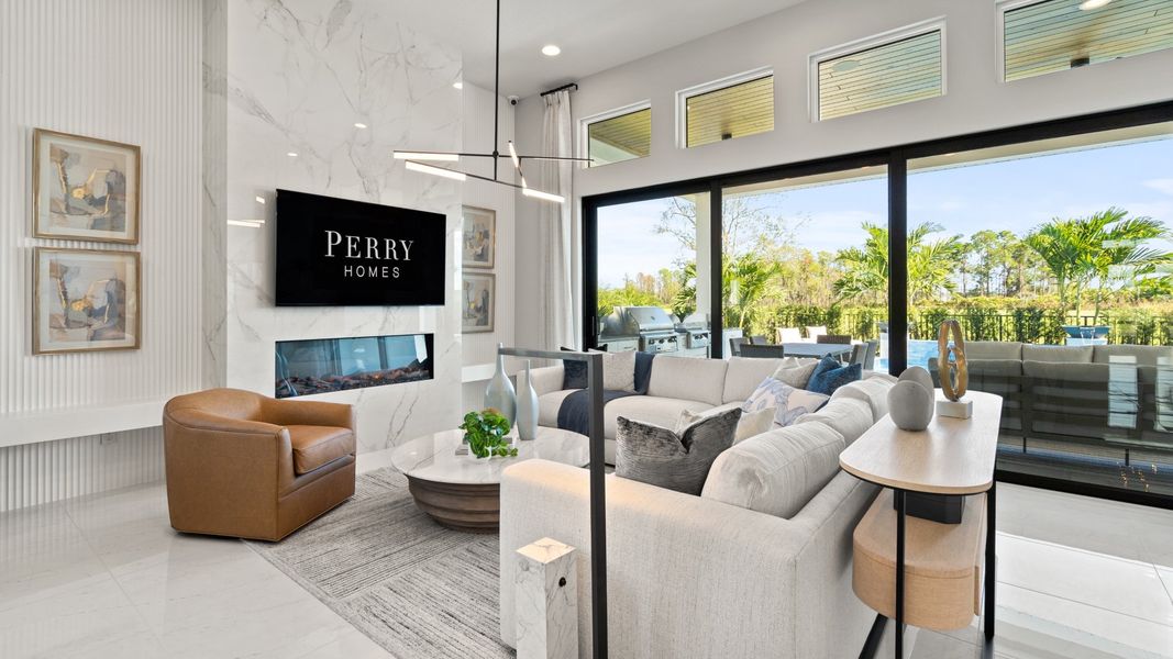 Representative furnished interior of a home built from the 2844F by Perry Homes in Reserve at Berry Bay, Wimauma (Image 7).