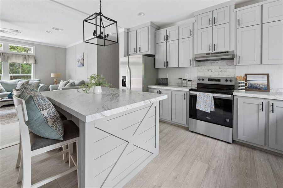 Furnished interior view inside a new home in , Starke (Image 11).