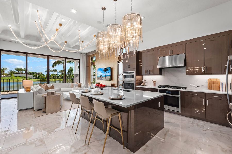 Representative furnished interior of a home built from the Calypso by GL Homes in Apex at Avenir, Palm Beach Gardens (Image 6).
