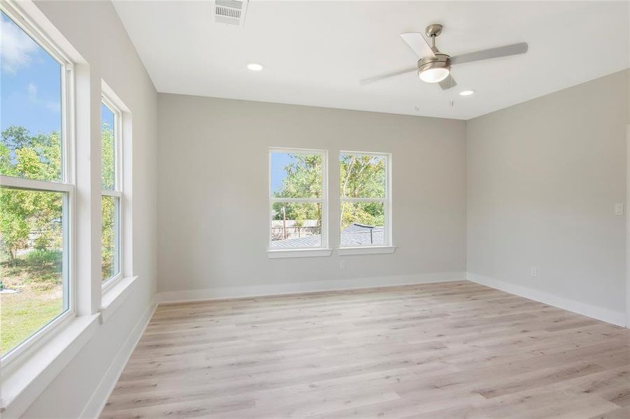 Another view of the game room! Look how bright with all of the natural light!