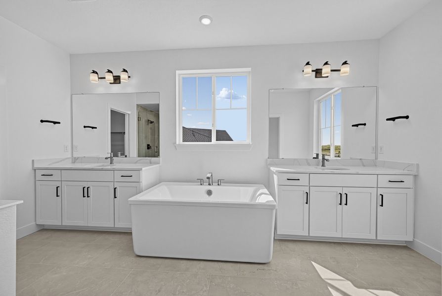 Furnished interior view inside a new home in Macanta, Castle Rock (Image 13).