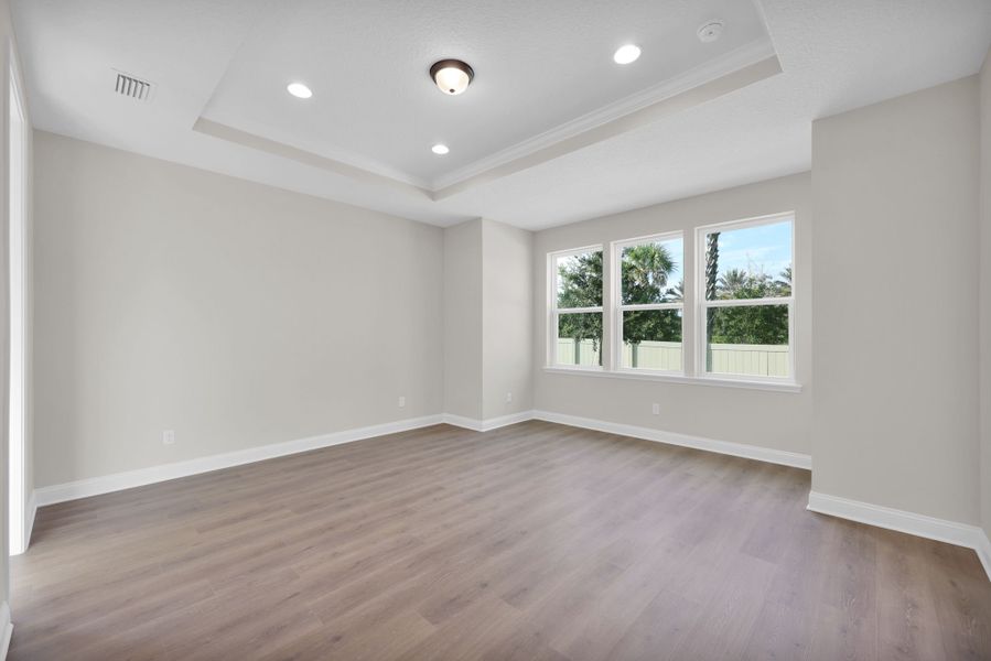 Representative unfurnished interior of a home built from the Palmetto by Riverside Homes in Mariposa at EverRange, Jacksonville (Image 40).