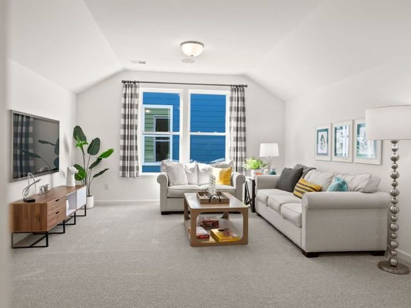 Representative furnished interior of a home built from the Devin P by True Homes in Homecoming, Ravenel (Image 11). Representative furnished interior of a home built from the Devin P by True Homes in Homecoming, Ravenel (Image 11).