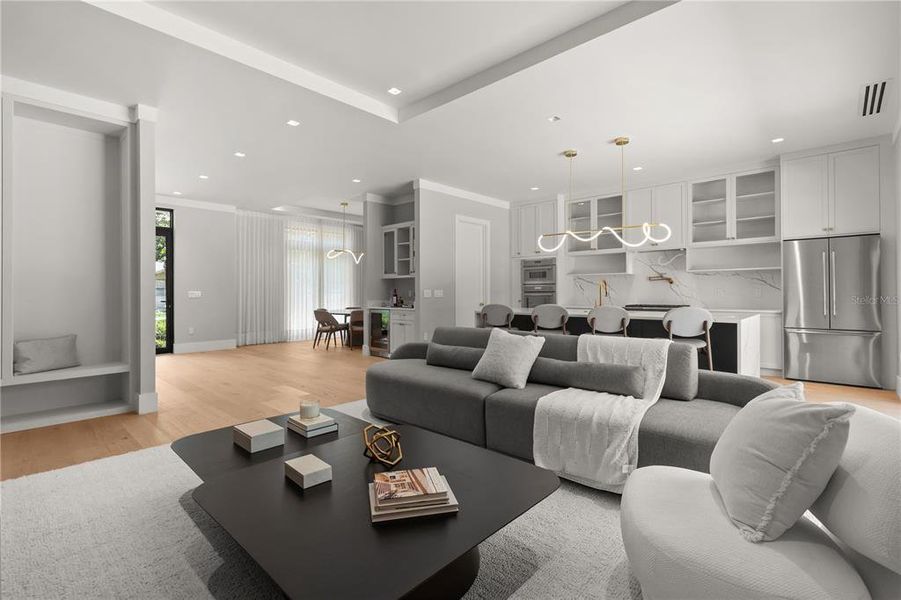 Furnished interior view inside a new home in , Orlando (Image 17).