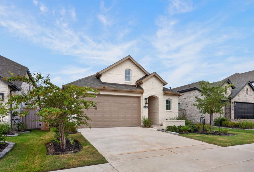 Front exterior of a new home in , Cypress, TX, highlighting curb appeal (Image 20). Front exterior of a new home in , Cypress, TX, highlighting curb appeal (Image 20).