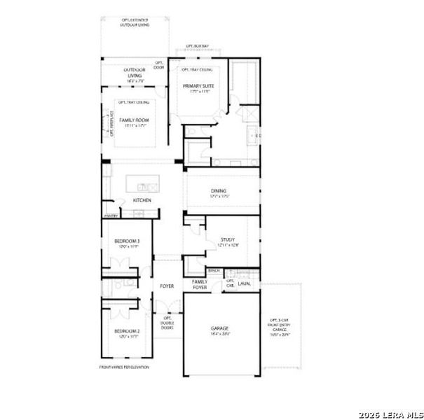 2D floor plan layout of this home in Ladera - 50s, San Antonio, TX (Image 5).