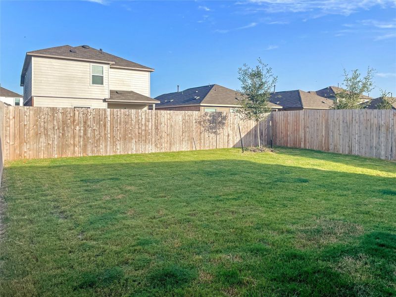 Exterior details and patio area of a home in Cotton Brook: Ridgepointe Collection, Hutto (Image 3).