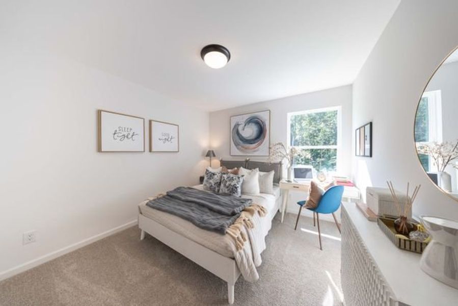 Representative furnished interior of a home built from the Longfield TH by True Homes in Penley Place Townhomes, Clover (Image 15). Representative furnished interior of a home built from the Longfield TH by True Homes in Penley Place Townhomes, Clover (Image 15).