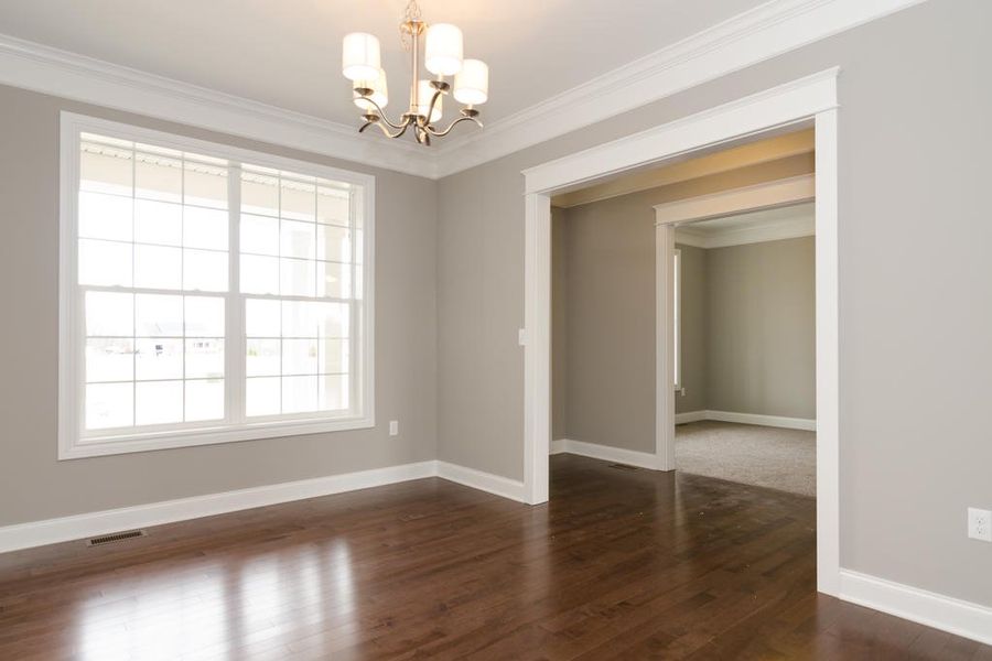 Representative unfurnished interior of a home built from the The Briarhaven III by Norfolk Homes in Coronado Estates, Jackson (Image 35).