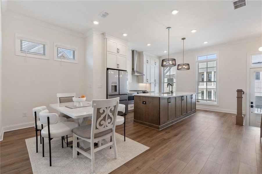 Furnished interior view inside a new home in , Peachtree Corners (Image 30). Furnished interior view inside a new home in , Peachtree Corners (Image 30).