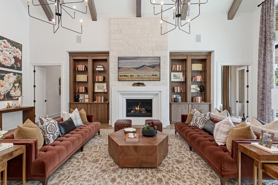 Representative Family Room - some options shown Representative Family Room - some options shown