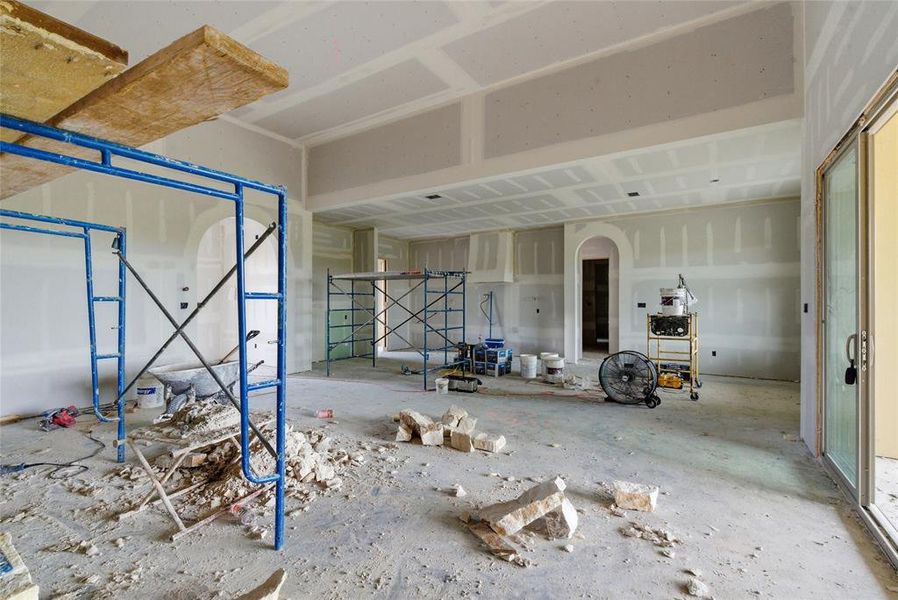 In-progress construction of a new home in , Aledo, TX (Image 10).