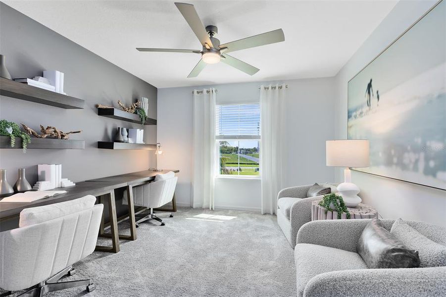 Furnished interior view inside a new home in Skylar Crest, Sanford (Image 10).