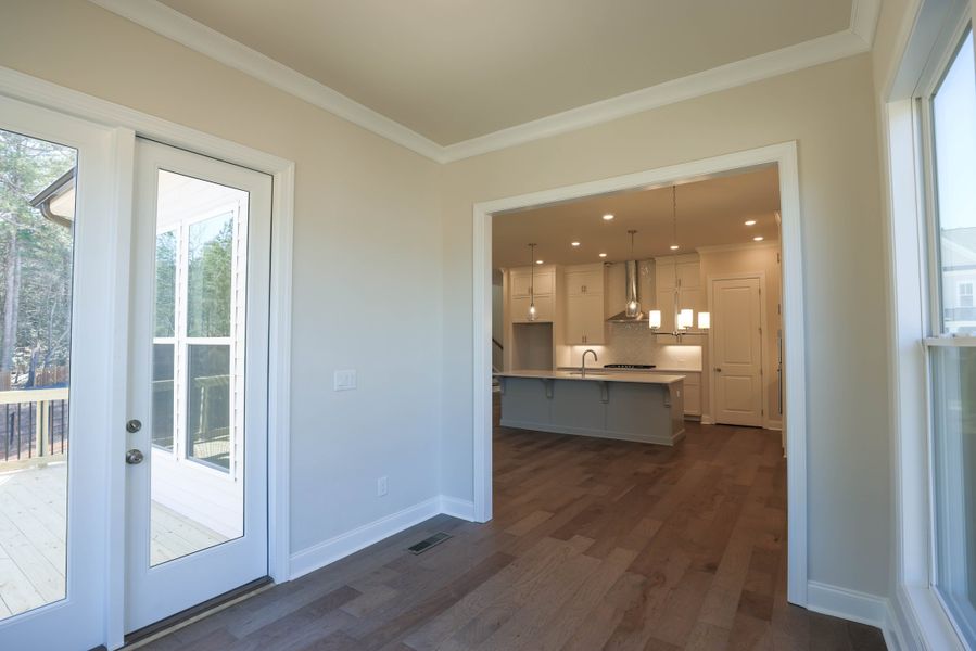 Representative unfurnished interior of a home built from the The Bennett by The Providence Group in Aberdeen, Hoschton (Image 27).