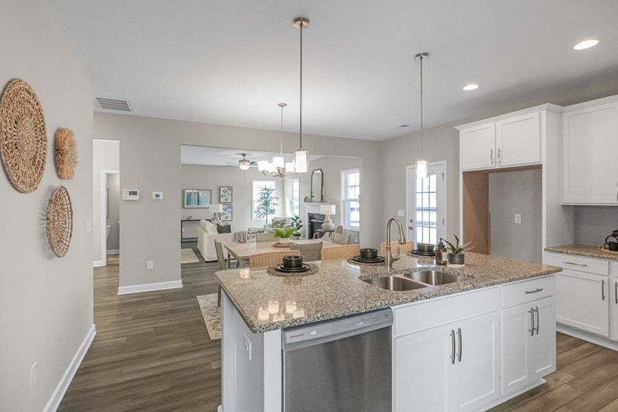 Representative furnished interior of a home built from the Aberdeen by Caviness & Cates Communities in Bartlett Manor, Youngsville (Image 40).
