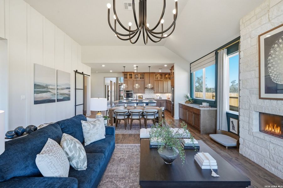 Furnished interior view inside a new home in Stillwater Ranch, San Antonio (Image 25).