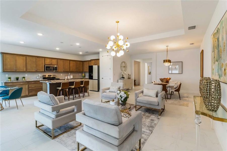 Large, Bright Open Living Space