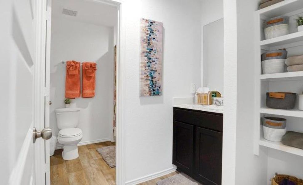 Furnished interior view inside a new home in Windstone on the Prairie, Richmond (Image 3).