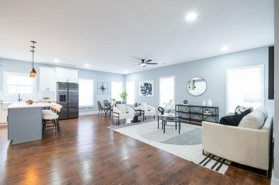 Furnished interior view inside a new home in , Fairburn (Image 9).