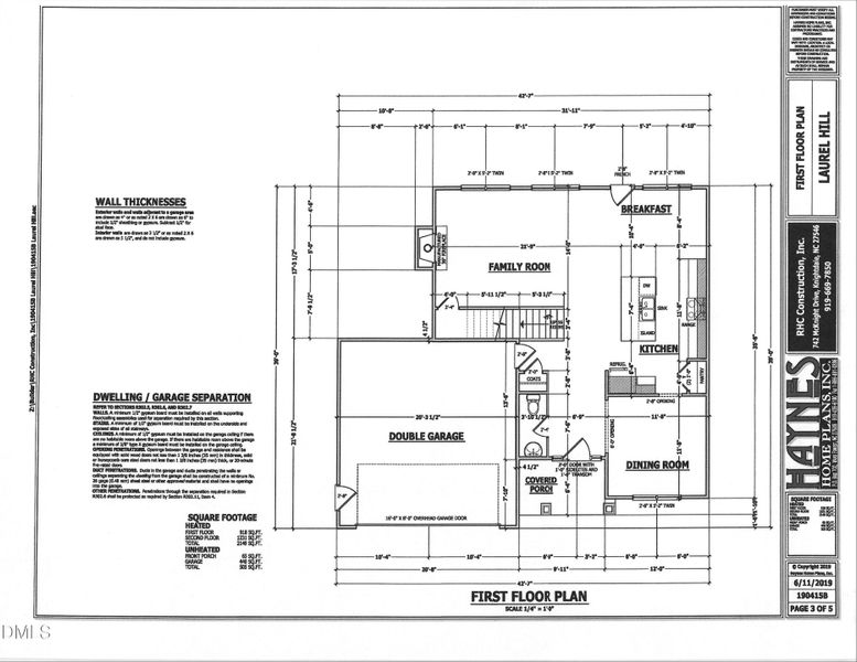 Laurel Hill 1st flr plan