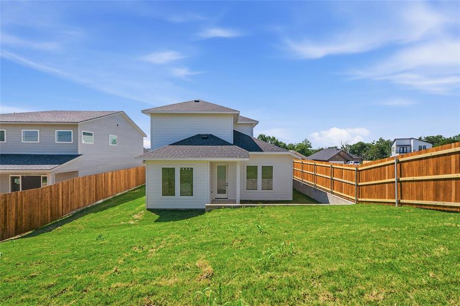 Exterior details and patio area of a home in , Dallas (Image 2). Exterior details and patio area of a home in , Dallas (Image 2).