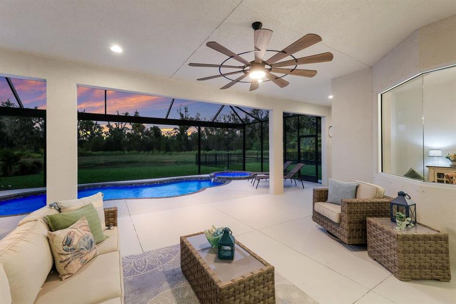 Furnished interior view inside a new home in The Reserve at Twin Rivers, Parrish (Image 23). Furnished interior view inside a new home in The Reserve at Twin Rivers, Parrish (Image 23).