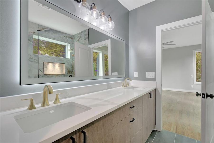 Furnished interior view inside a new home in , Atlanta (Image 43).