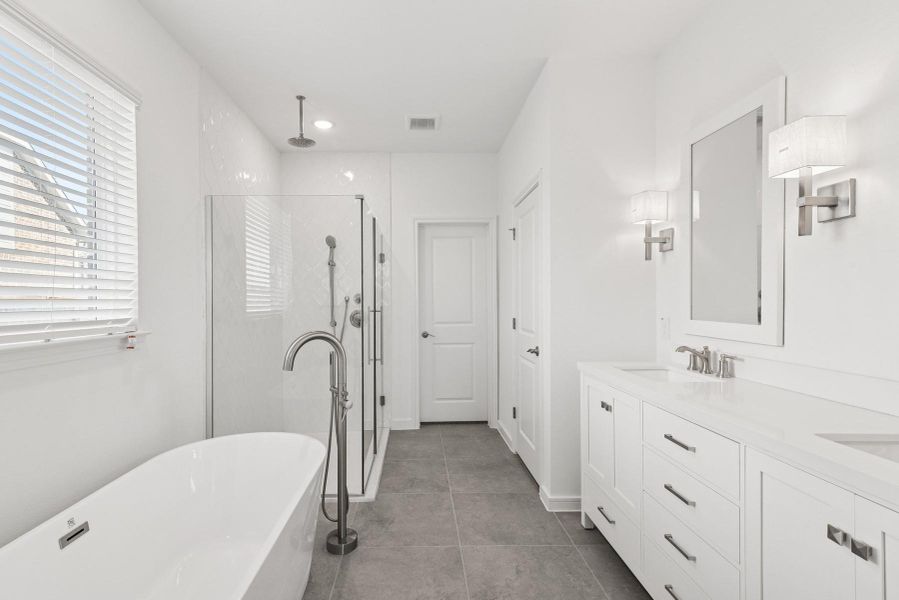 Spa-like primary bath (*Photo not of actual home and used for illustration purposes only.)