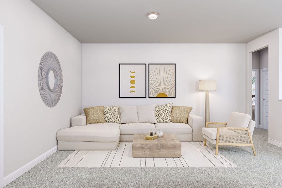 Representative furnished interior of a home built from the Heron by Tri Pointe Homes in Trillium, Richmond (Image 11).