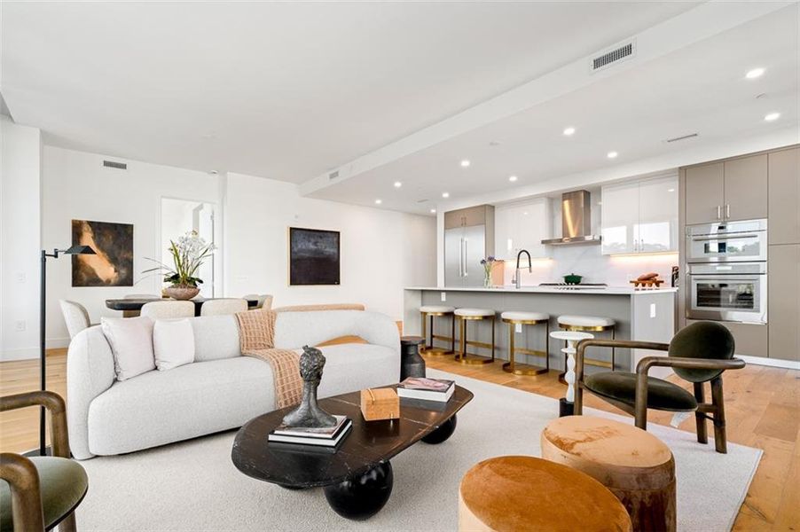 Furnished interior view inside a new home in The Dillon Buckhead, Atlanta (Image 8).