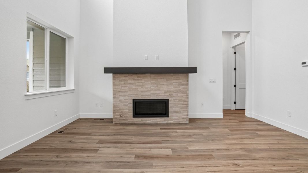 Furnished interior view inside a new home in Dillon Pointe - Journey, Broomfield (Image 7).