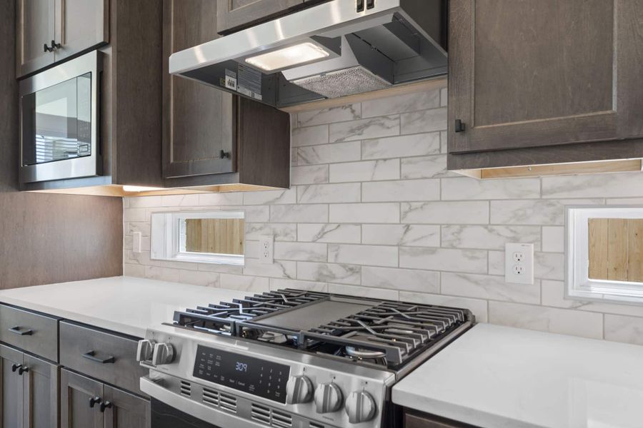 Close-up of interior finishes inside a home in Mulberry Farms, Santa Fe (Image 20).