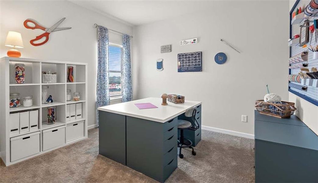Furnished interior view inside a new home in Sanders Park, Austell (Image 14).